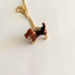 Collana "I love my dog" con fox terrier