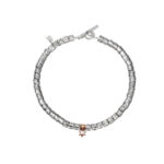 Dodo Mariani - Bracciale argento con simbolo in oro 9 Kt