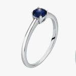 Live Diamond - Anello solitario con zaffiro LD05028