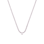 Stroili - Collana tennis lady chic acciaio e cristalli rosa
