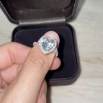 Mirco Visconti - Anello con acquamarina taglio cuore e diamanti