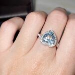 Mirco Visconti - Anello con acquamarina taglio cuore e diamanti