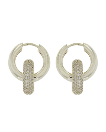 Ledune - Orecchini doppio cerchio in argento dorato EHC37095G