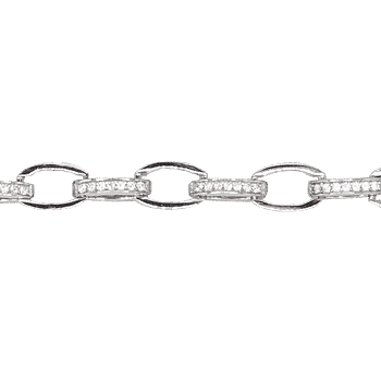 Ledune - Bracciale maglia con pietre BB500150742