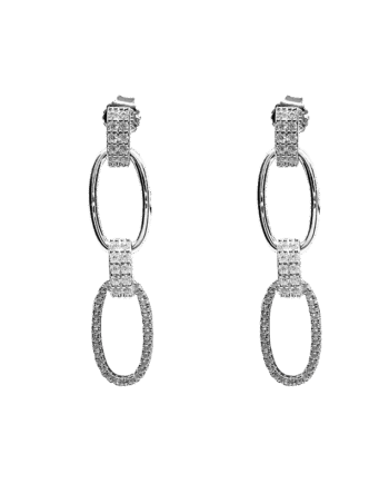 Ledune - Orecchini a catena con pietre