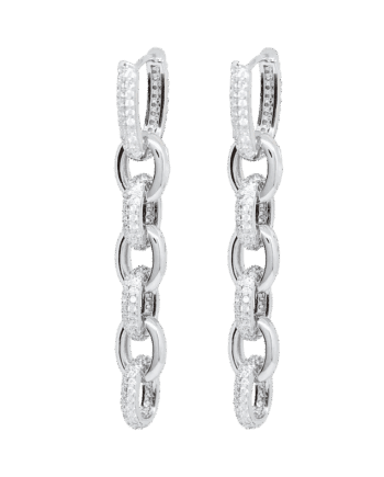 Ledune - Orecchini pendenti in argento e zirconi