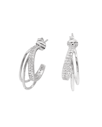 Ledune - Orecchini in argento e zirconi
