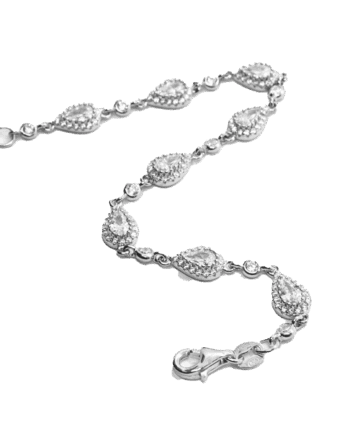 Ledune - Bracciale con 8 gocce e pietre in argento 925 BHC37761
