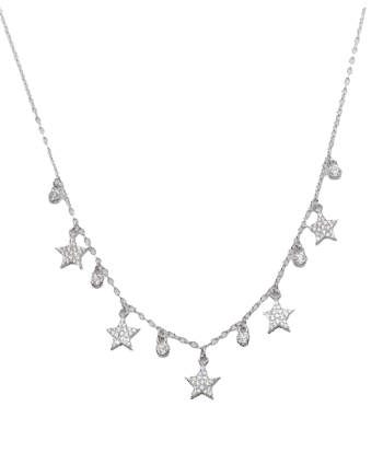 Ledune - collana con stelle e pietre in argento 925 PHC39568